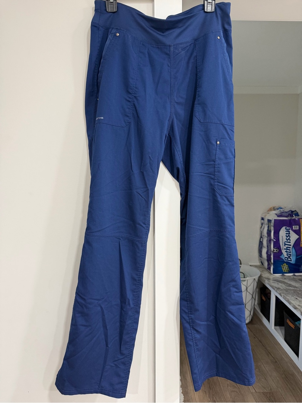 healing hands Navy Blue Stretch Utility Pants